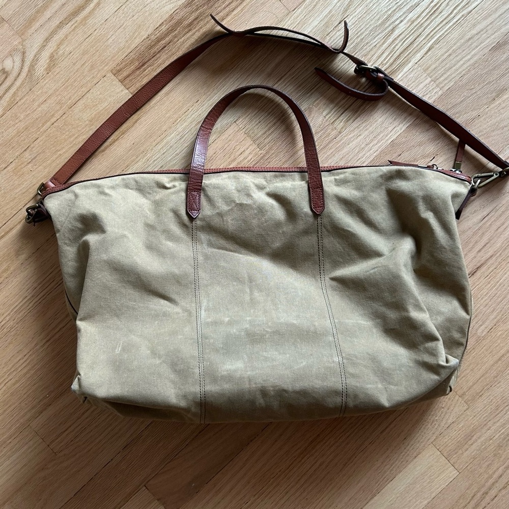 Madewell Tan and Brown Travel Bag